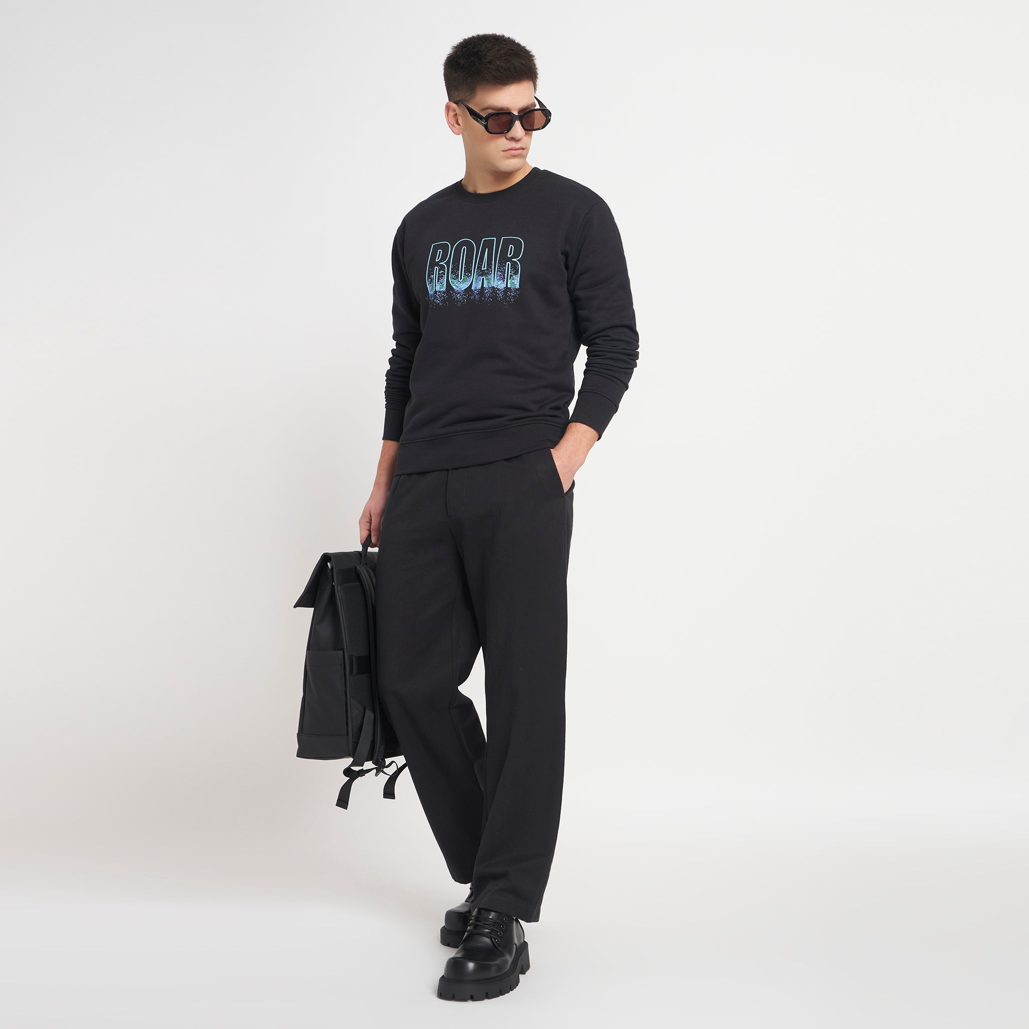 The Galaxy Dust Sweatshirt Black