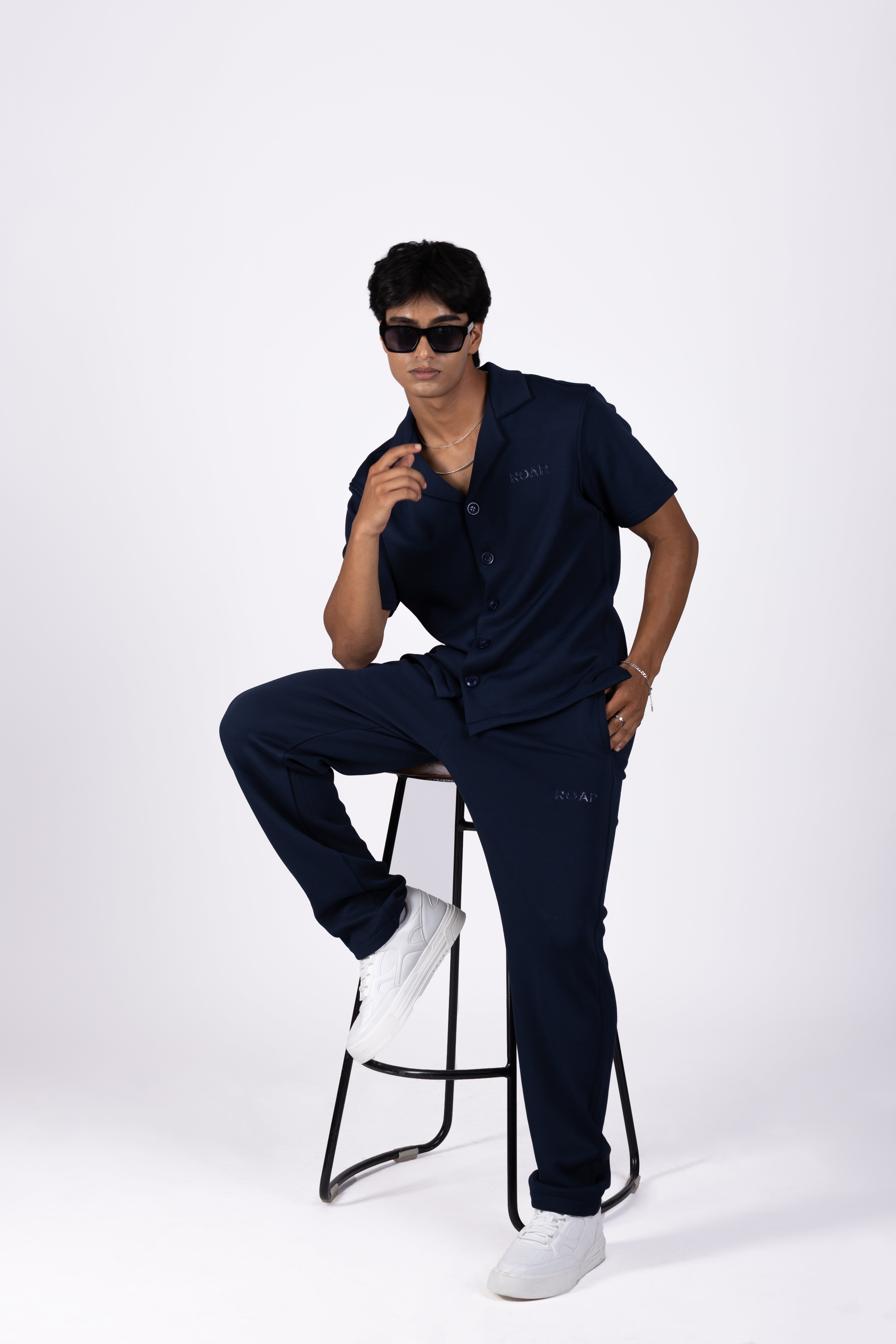 INTERLOCK BLEND RESORT COLLAR SHIRT