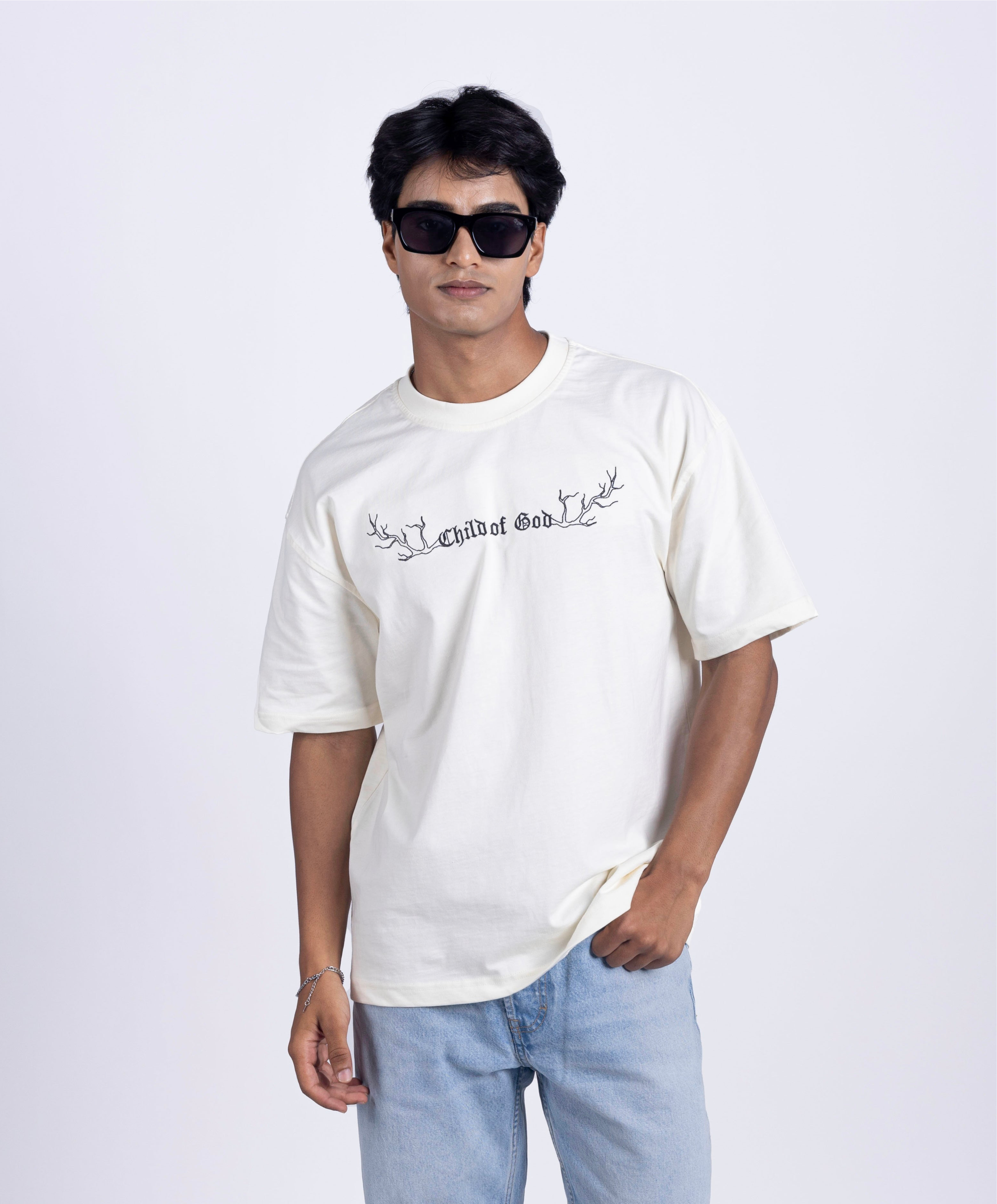 CHILD OF GOD COTTON JERSEY T-SHIRT