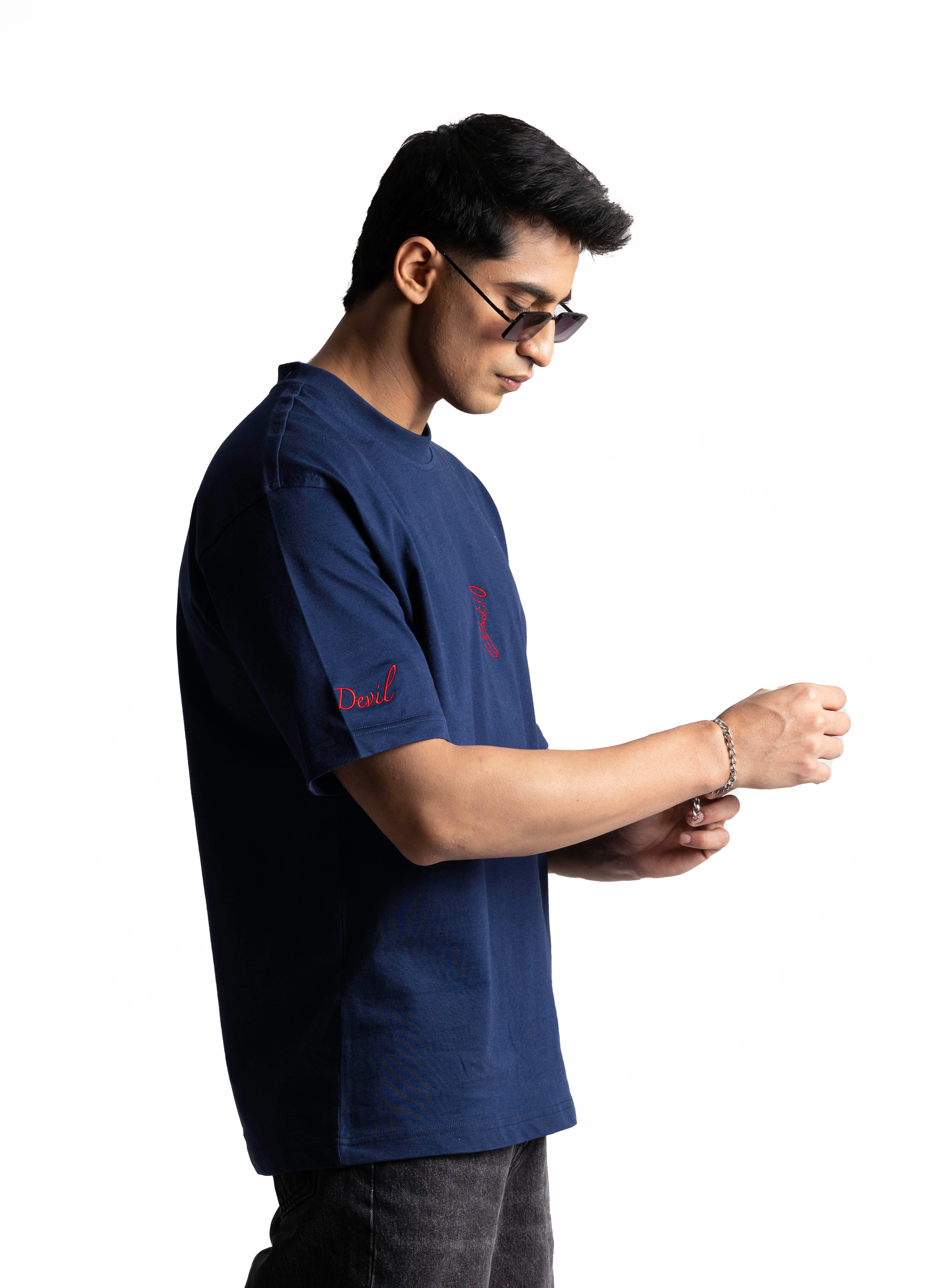 ANGEL/DEVIL COTTON JERSEY T-SHIRT