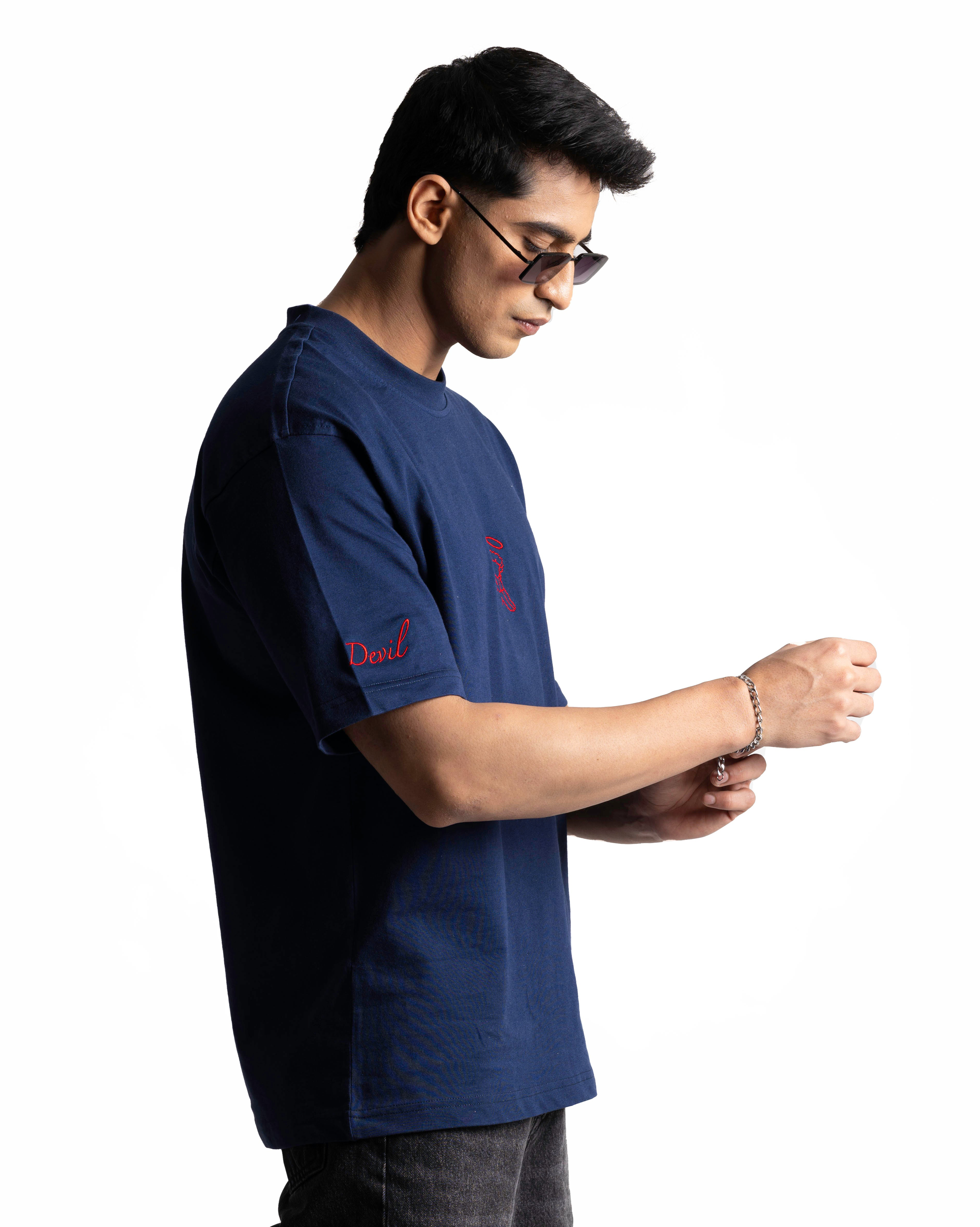 ANGEL/DEVIL COTTON JERSEY T-SHIRT