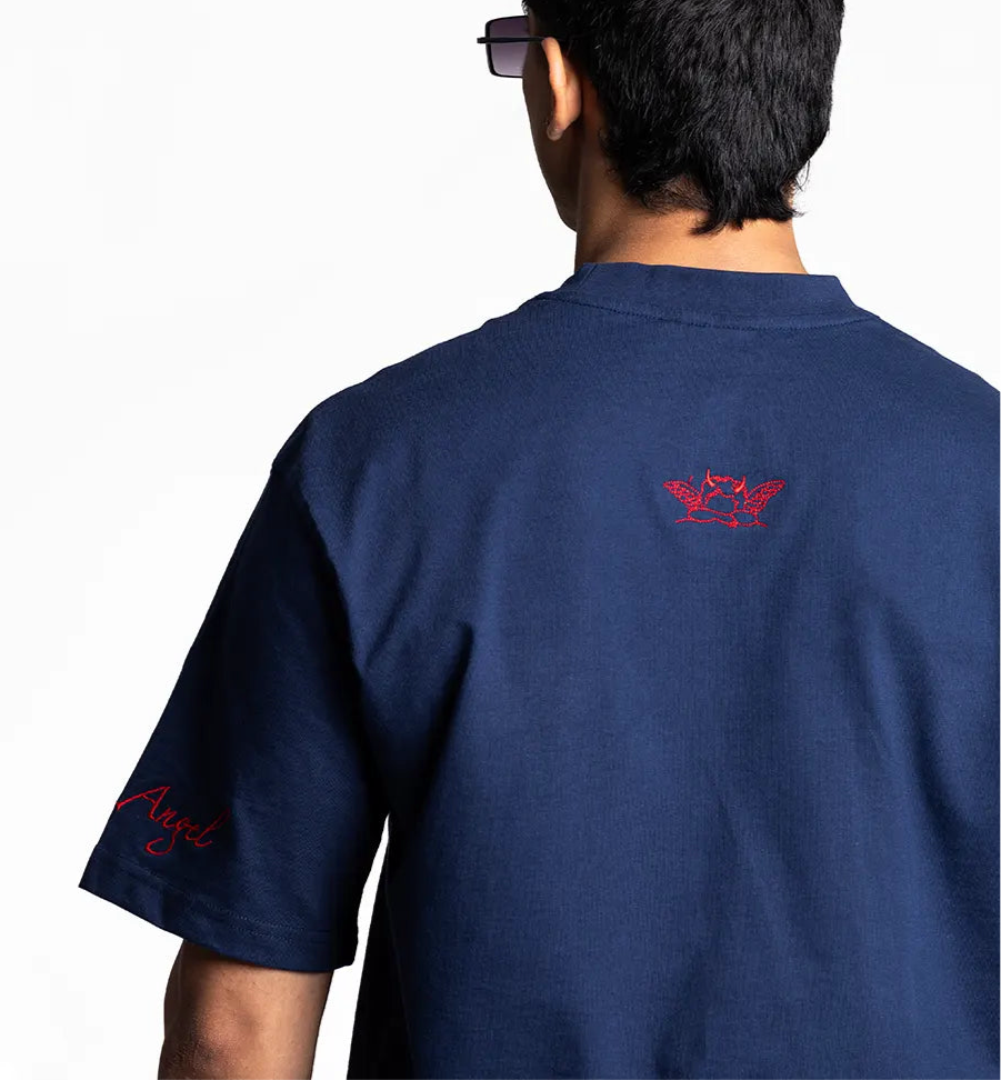 ANGEL/DEVIL COTTON JERSEY T-SHIRT