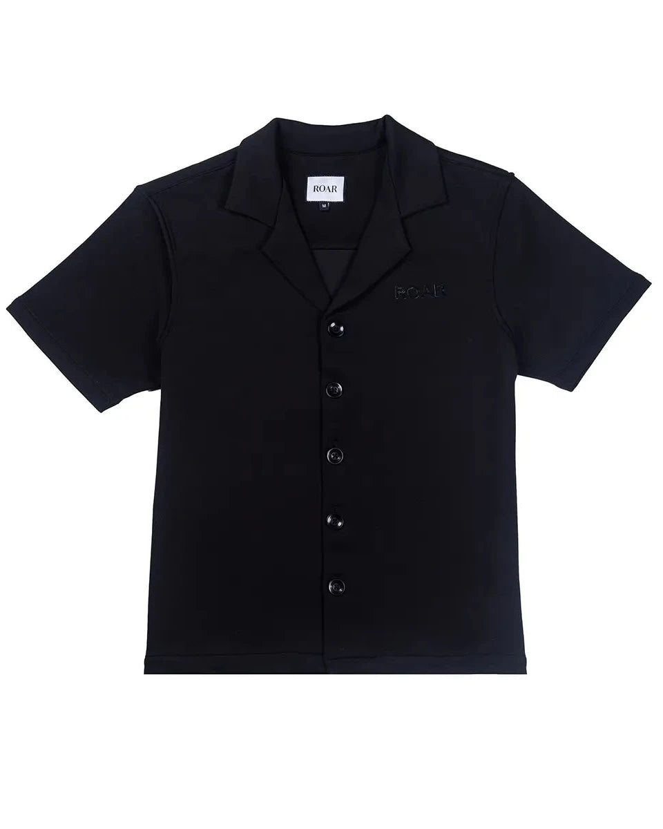 INTERLOCK BLEND RESORT COLLAR SHIRT