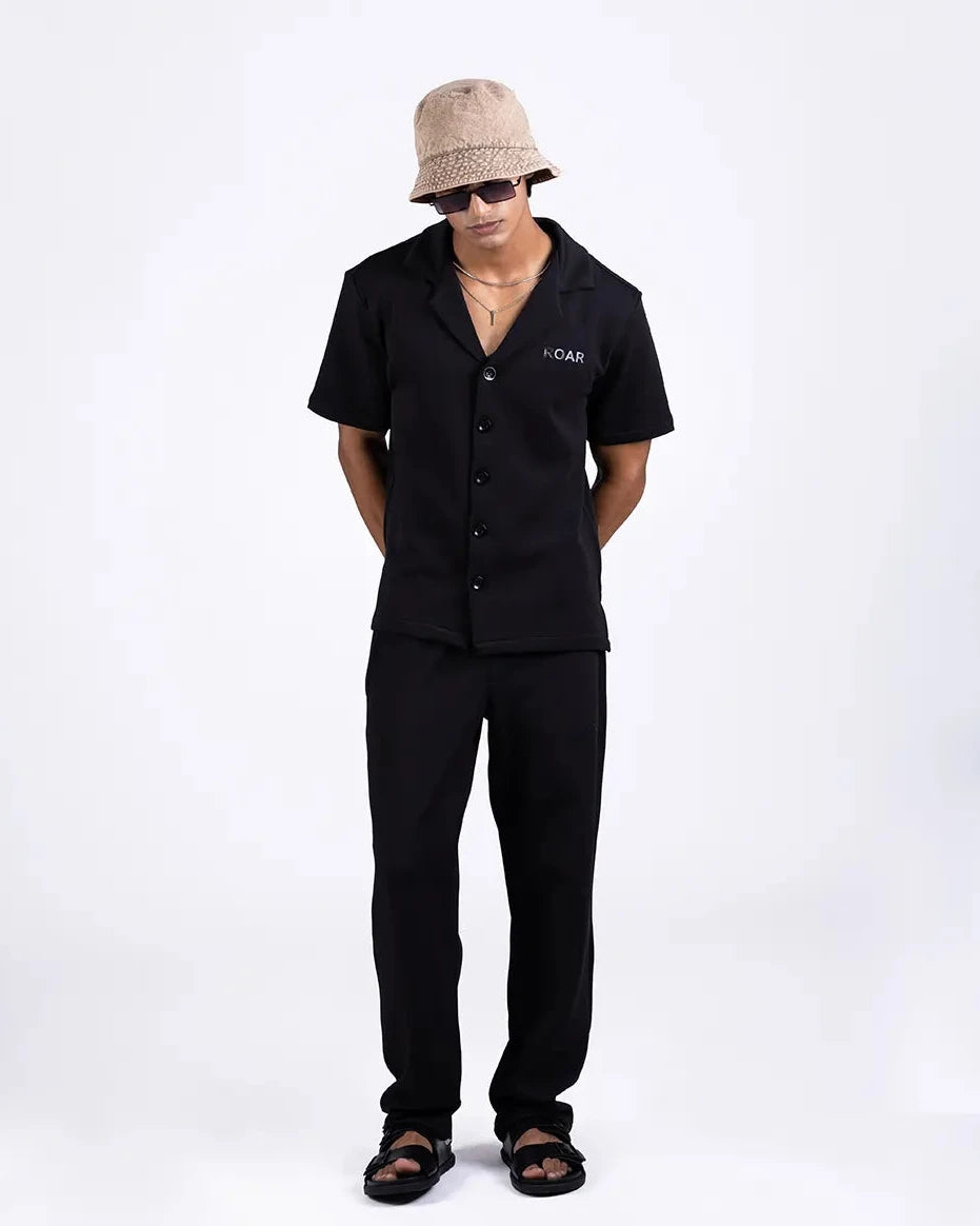 INTERLOCK BLEND RESORT COLLAR SHIRT