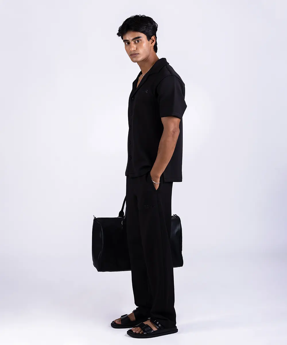 INTERLOCK BLEND RESORT COLLAR SHIRT