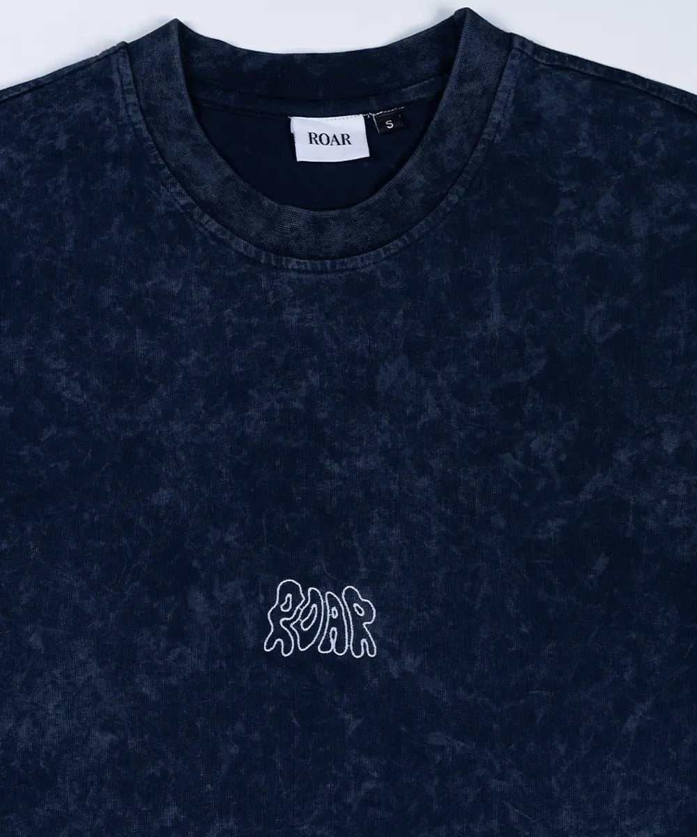 Washed Embroidery Cotton Jersey T-Shirt