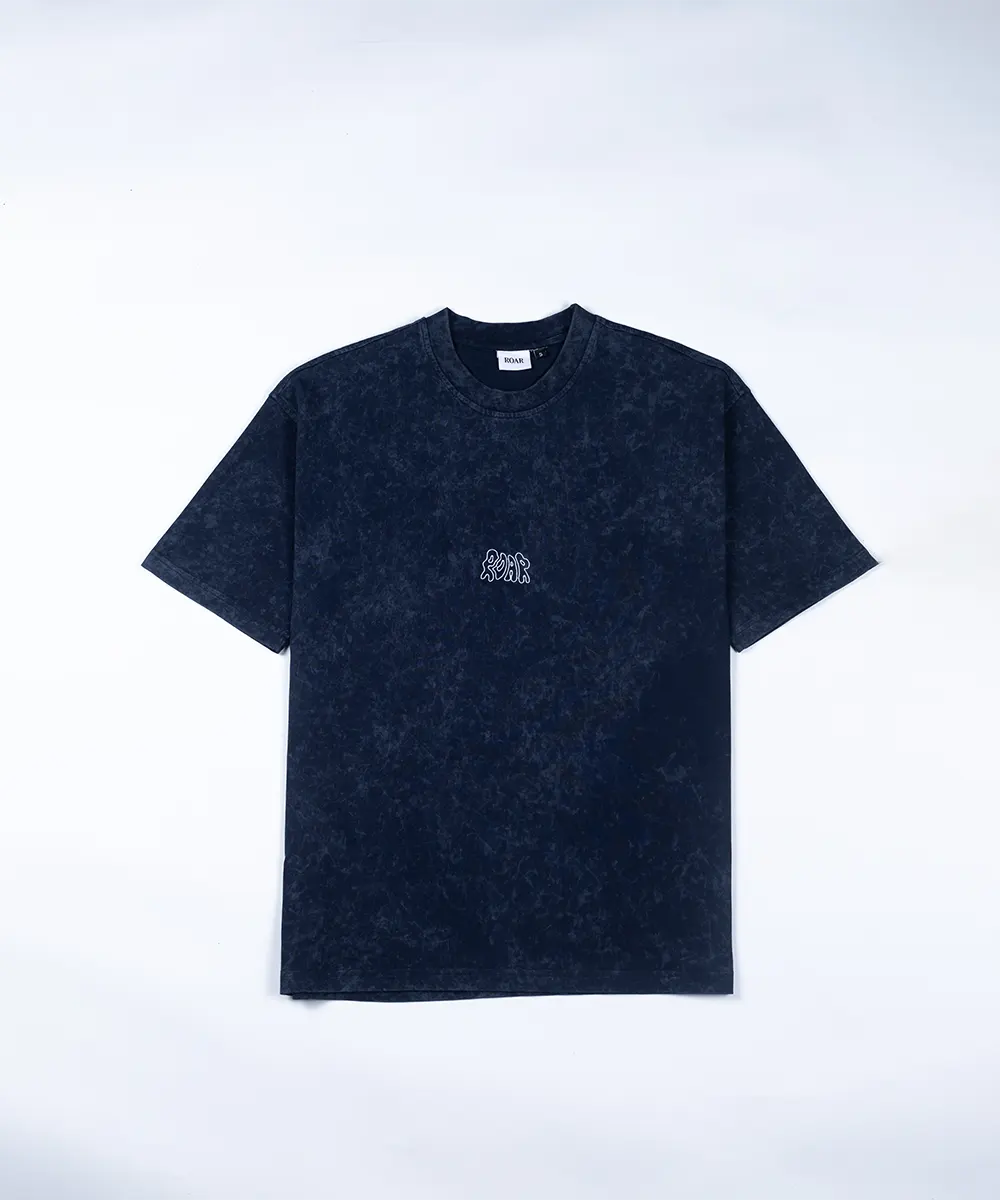 Washed Embroidery Cotton Jersey T-Shirt