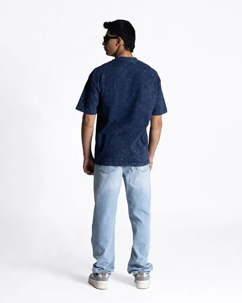 Washed Embroidery Cotton Jersey T-Shirt