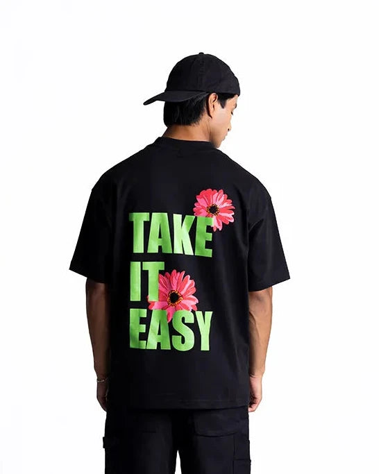 TAKE IT EASY COTTON JERSEY T-SHIRT