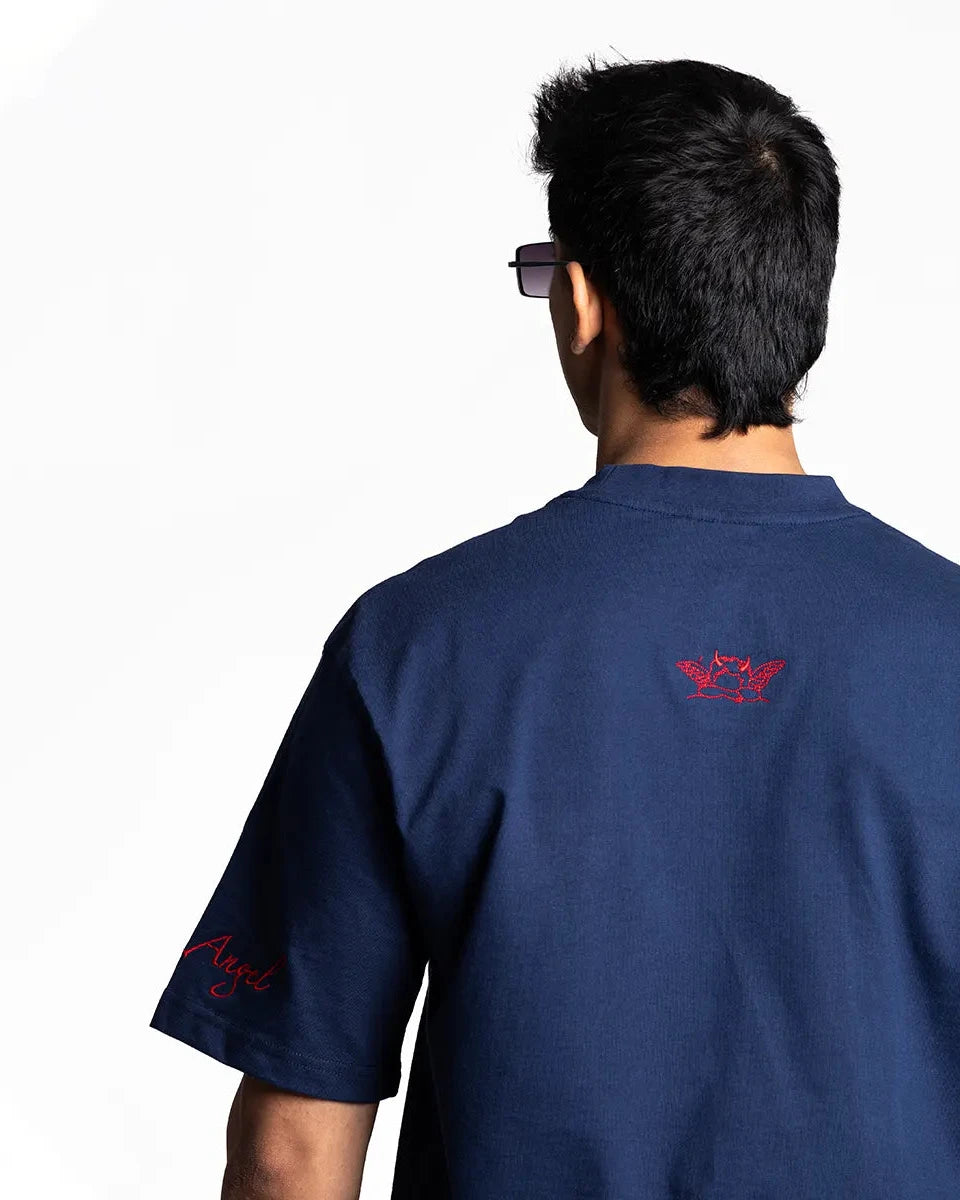 ANGEL/DEVIL COTTON JERSEY T-SHIRT