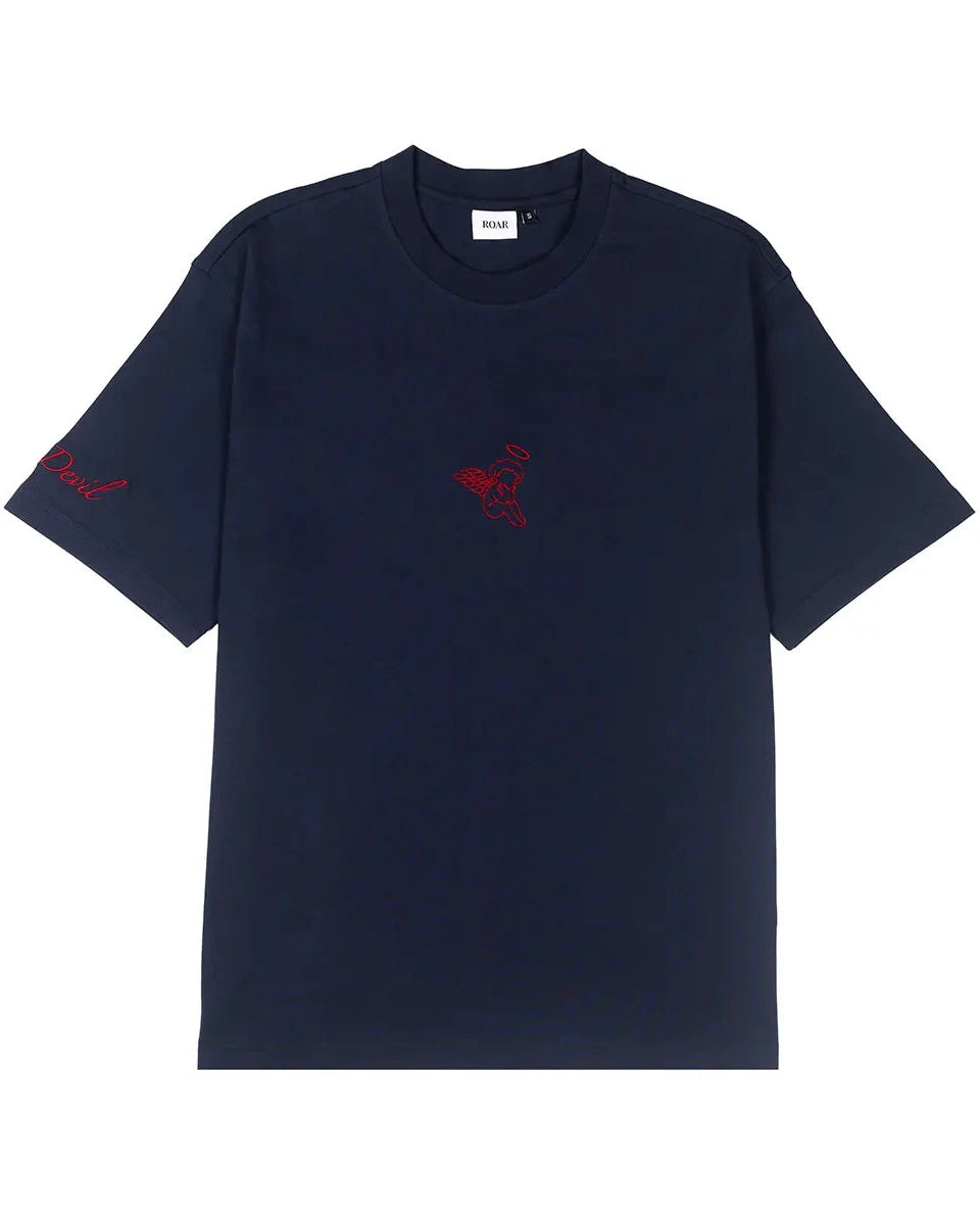 ANGEL/DEVIL COTTON JERSEY T-SHIRT