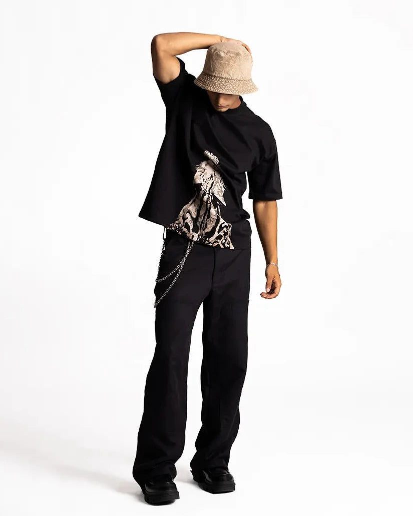 Fly-Leopard Cotton Jersey T-Shirt