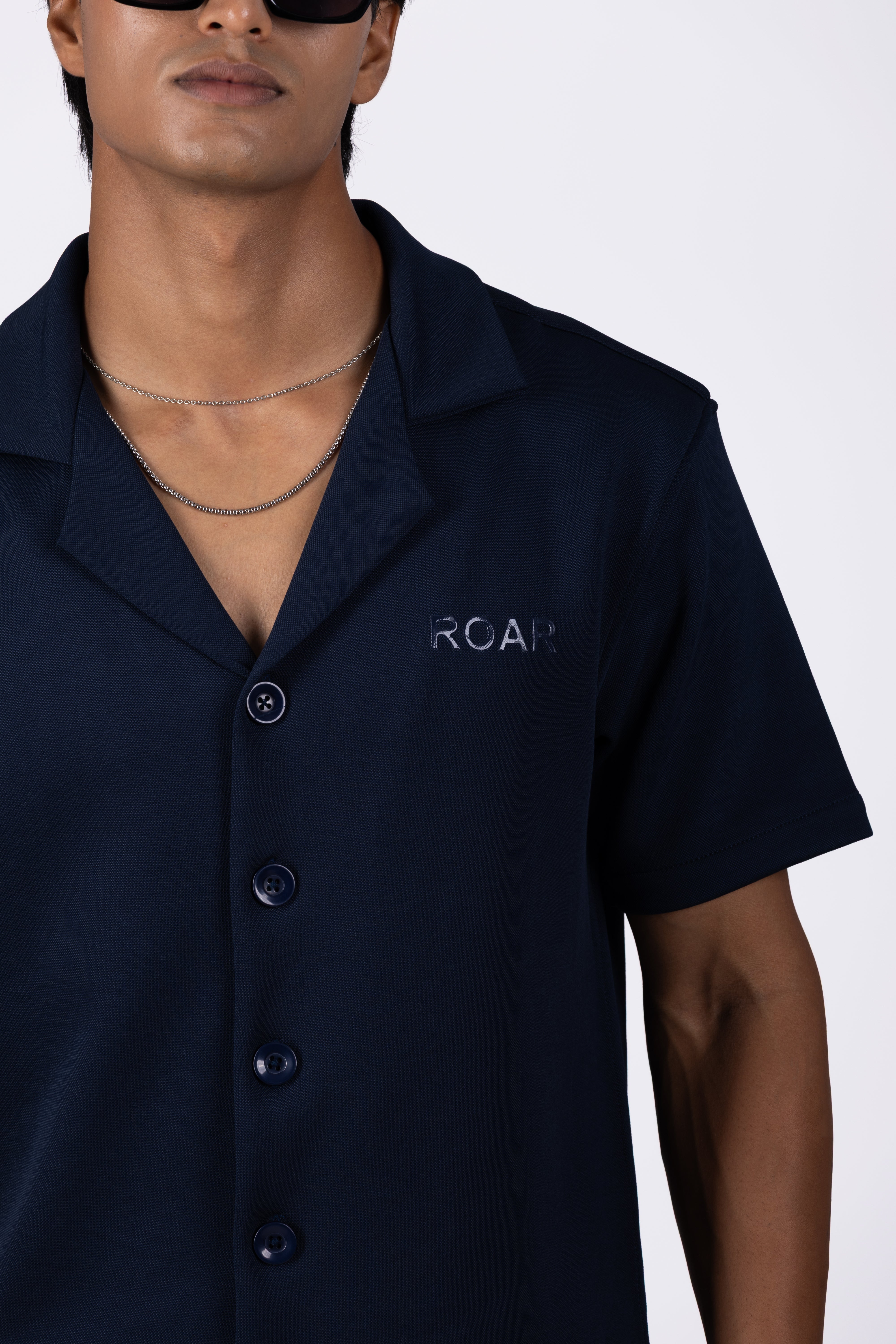 INTERLOCK BLEND RESORT COLLAR SHIRT