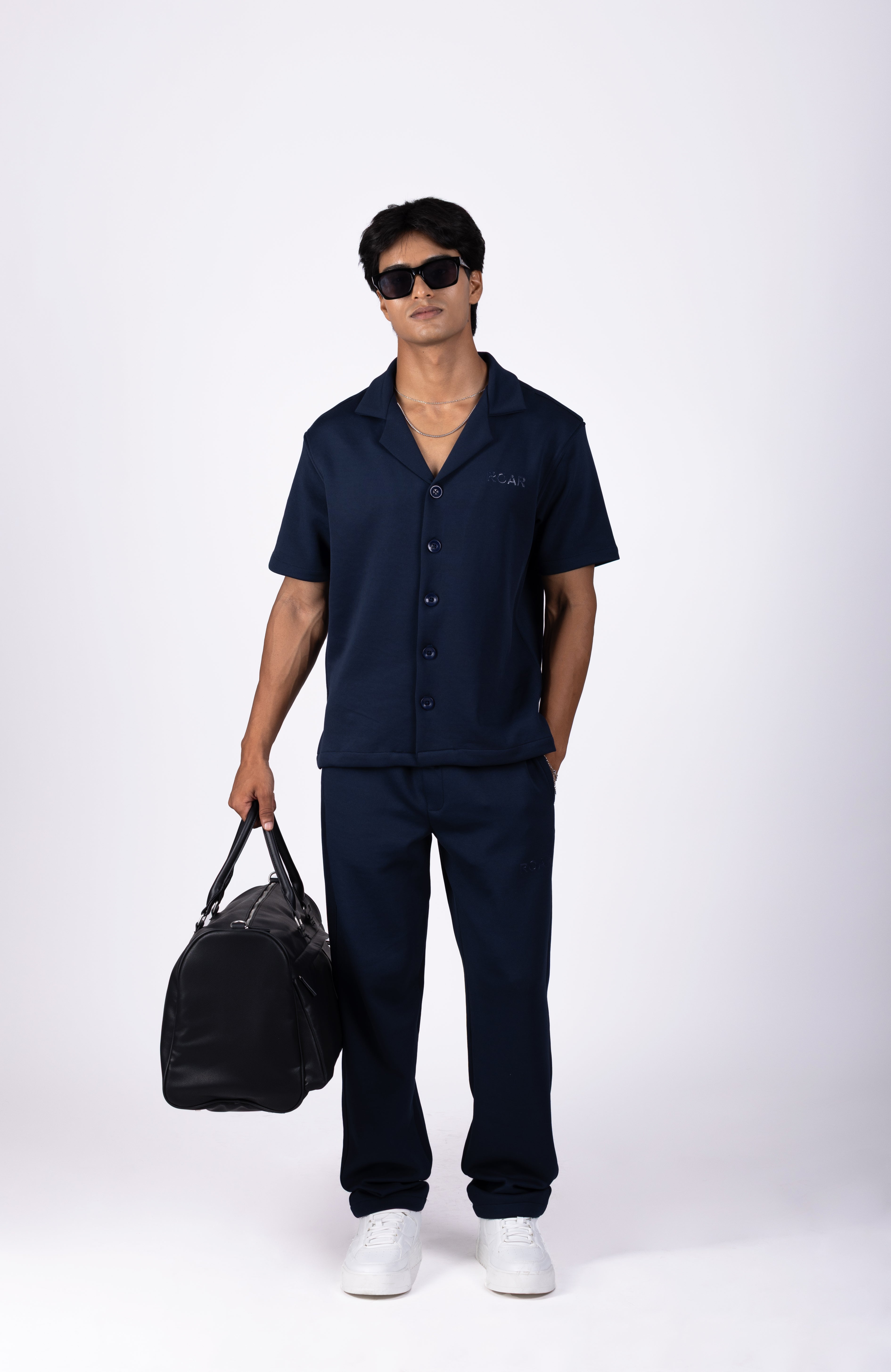 INTERLOCK BLEND RESORT COLLAR SHIRT