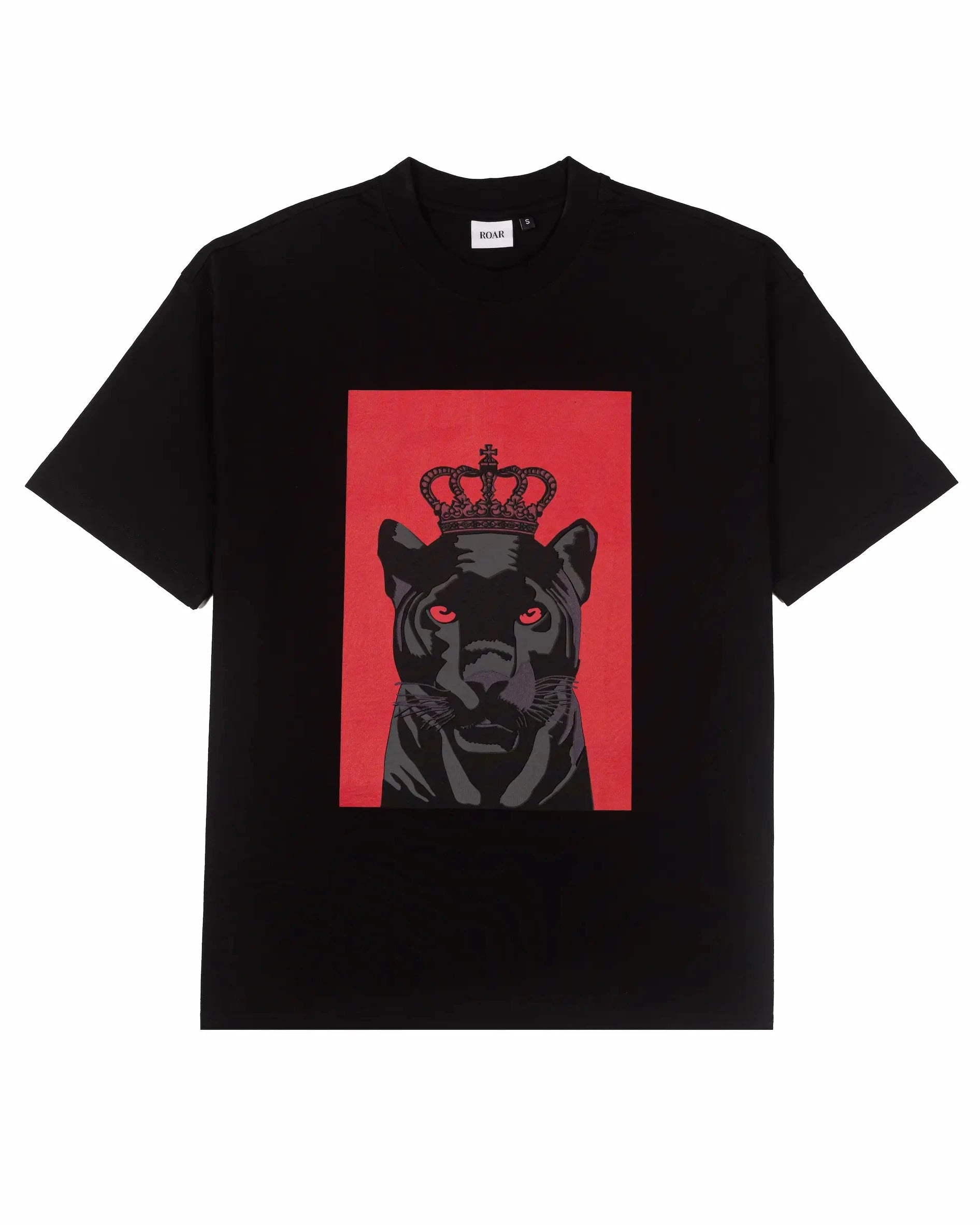 CROWNED PANTHER COTTON JERSEY T-SHIRT