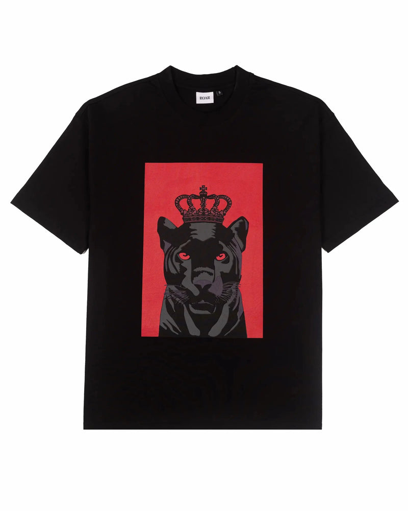 CROWNED PANTHER COTTON JERSEY T-SHIRT