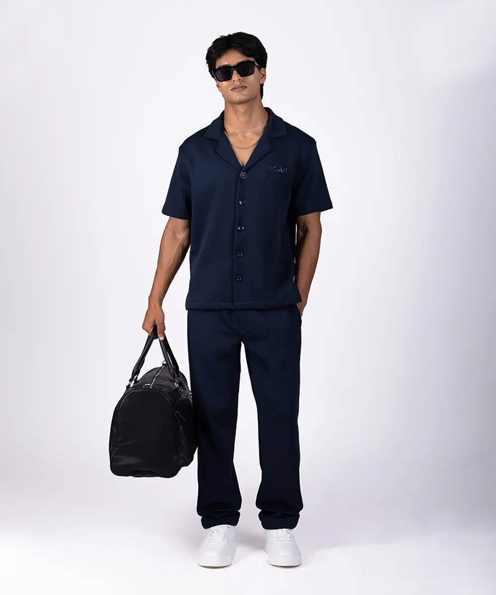 INTERLOCK BLEND RESORT COLLAR SHIRT