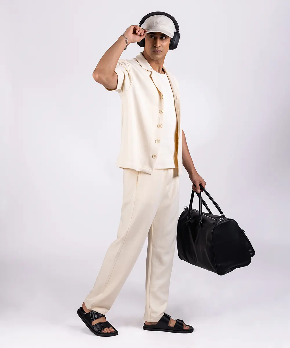 INTERLOCK BLEND RESORT COLLAR SHIRT