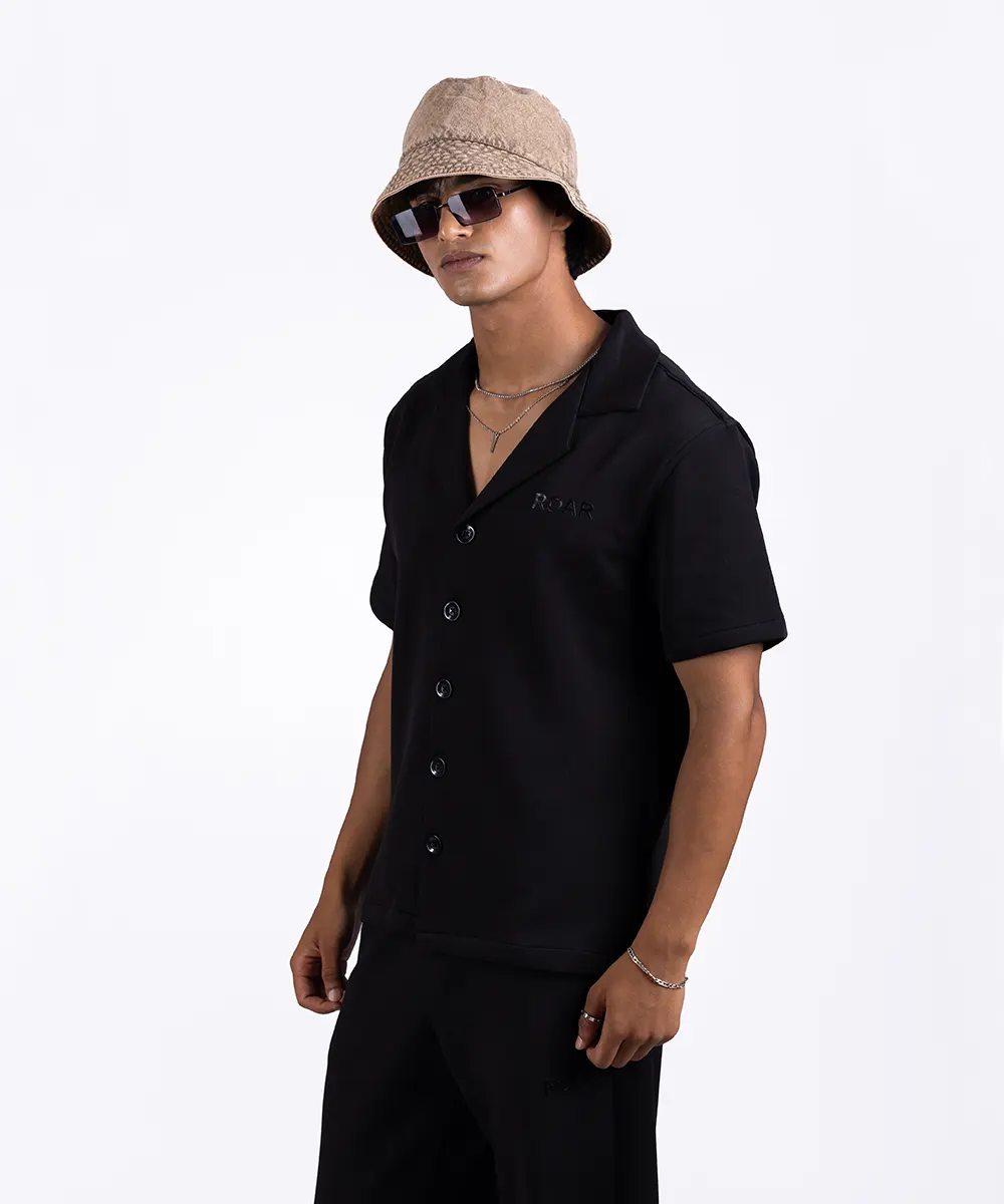 INTERLOCK BLEND RESORT COLLAR SHIRT