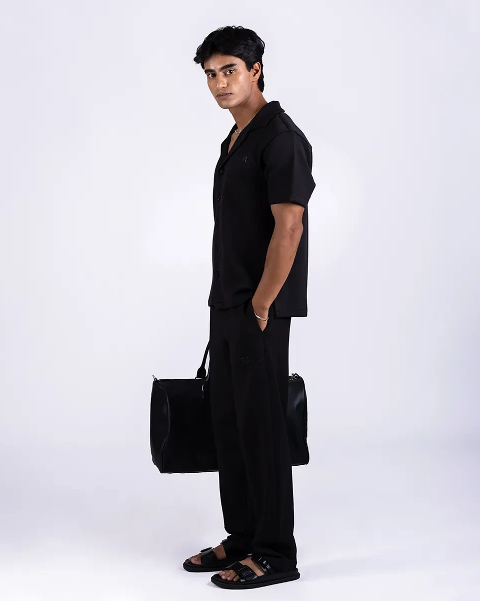 INTERLOCK BLEND RESORT COLLAR SHIRT