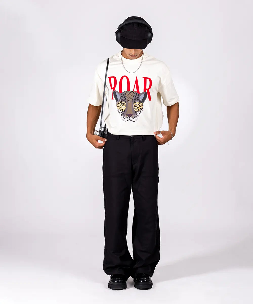 LEOPARD COTTON JERSEY T-SHIRT