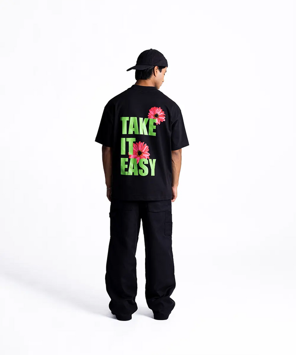 TAKE IT EASY COTTON JERSEY T-SHIRT