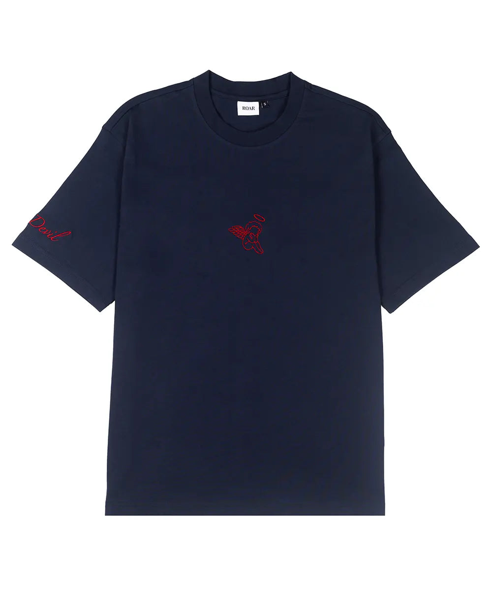 ANGEL/DEVIL COTTON JERSEY T-SHIRT