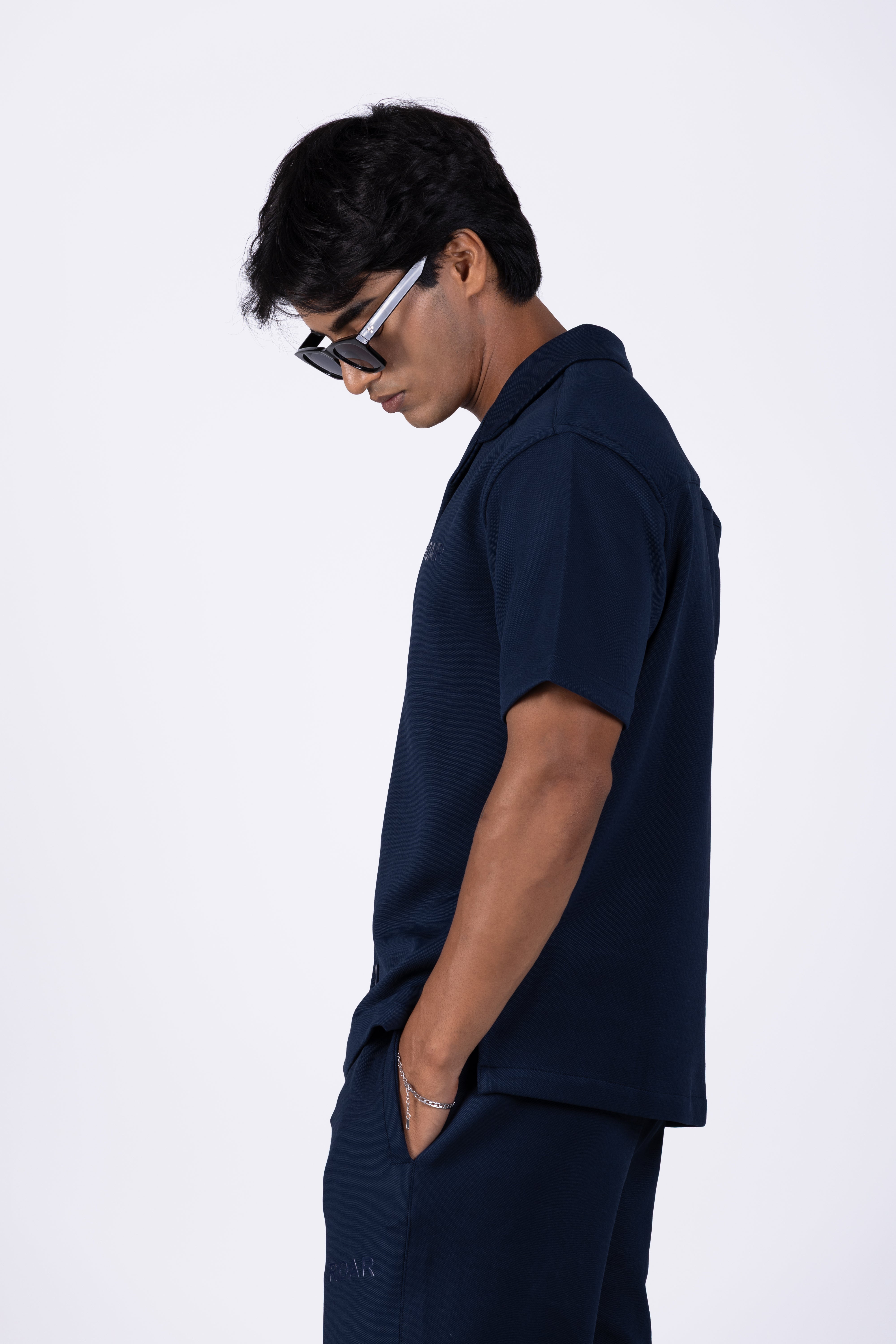 INTERLOCK BLEND RESORT COLLAR SHIRT