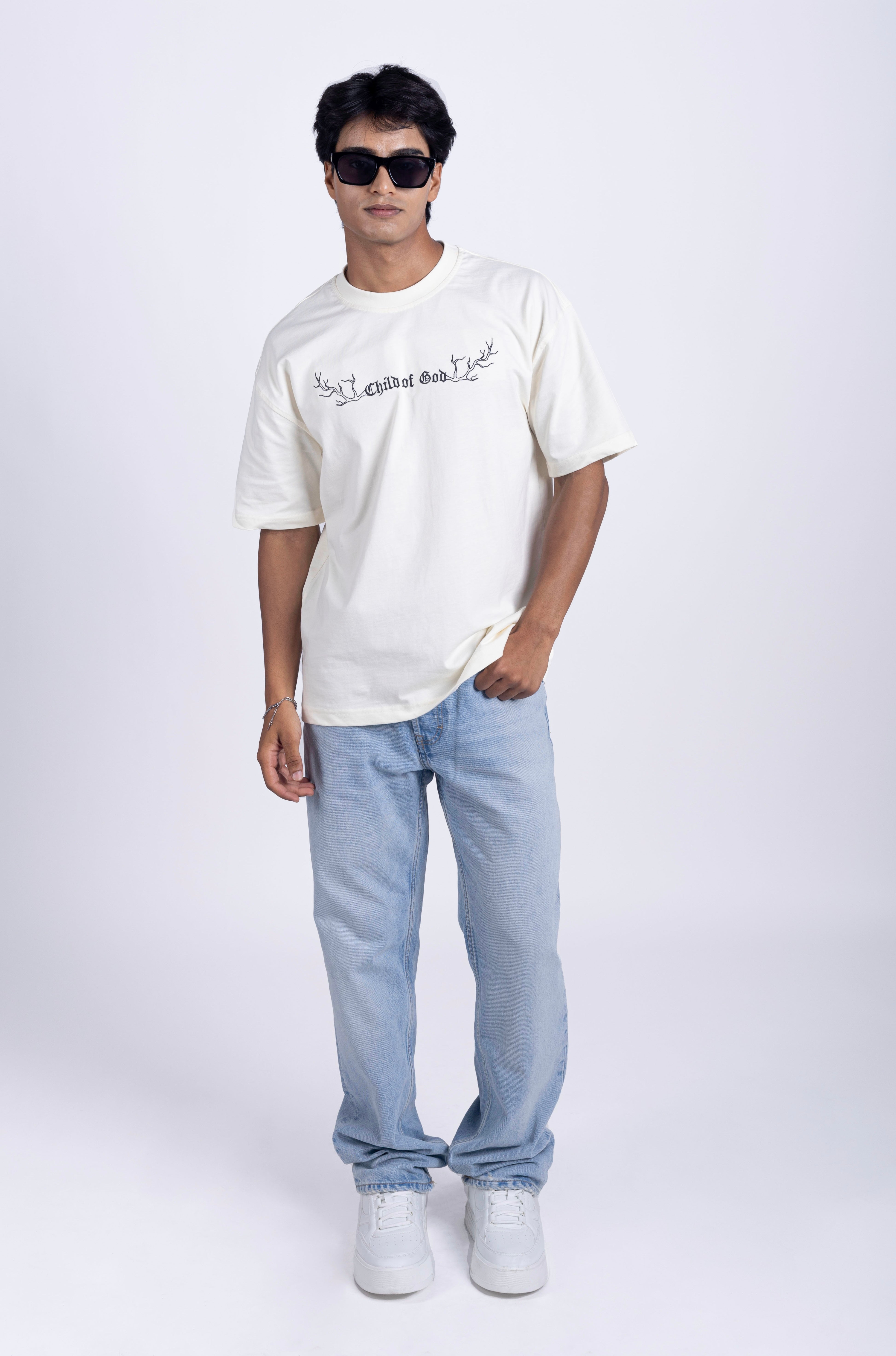 CHILD OF GOD COTTON JERSEY T-SHIRT